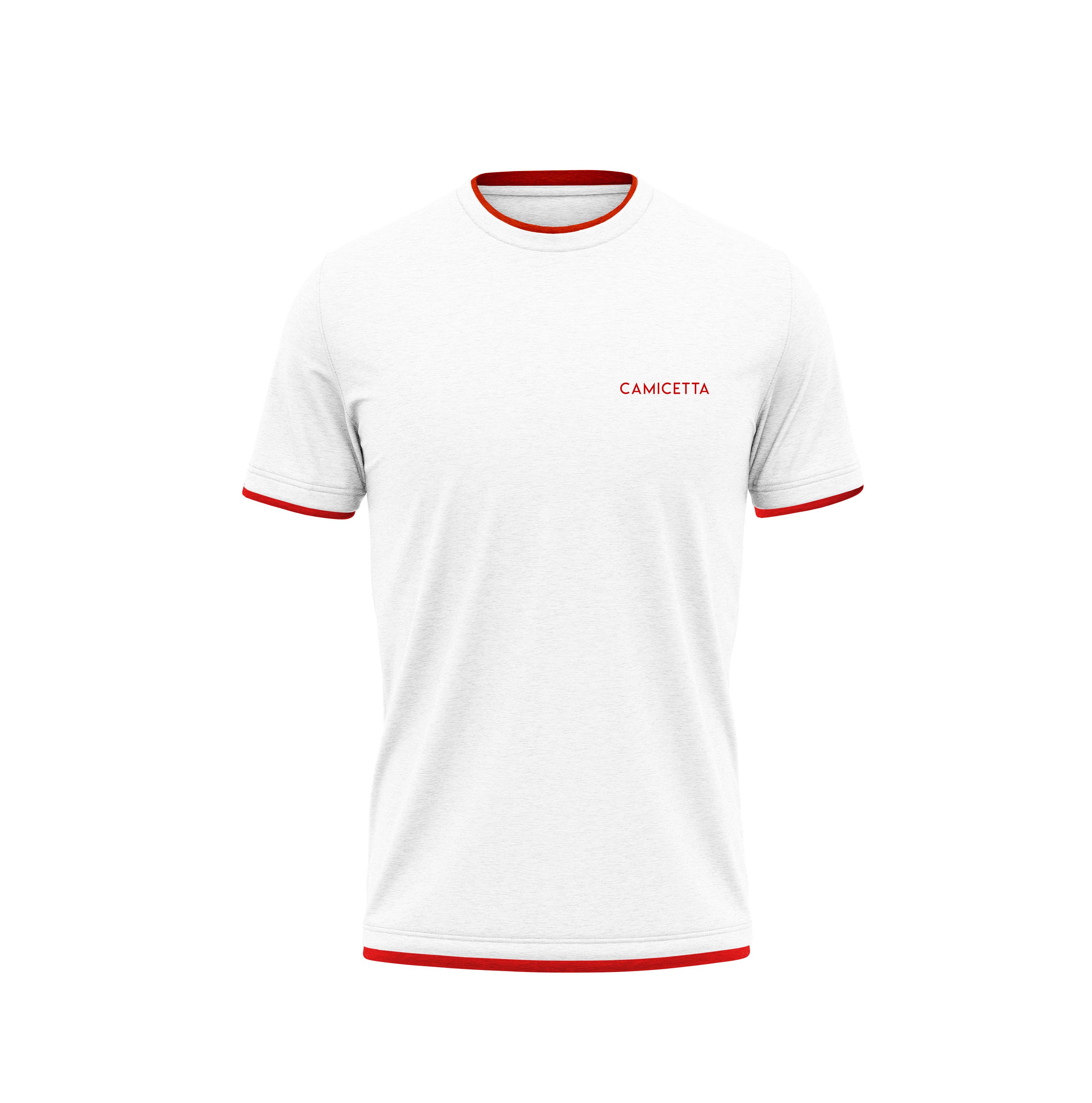 Biała koszulka t shirt z logo firmy